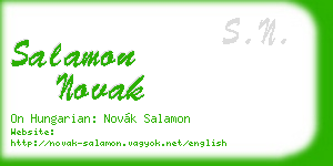 salamon novak business card
